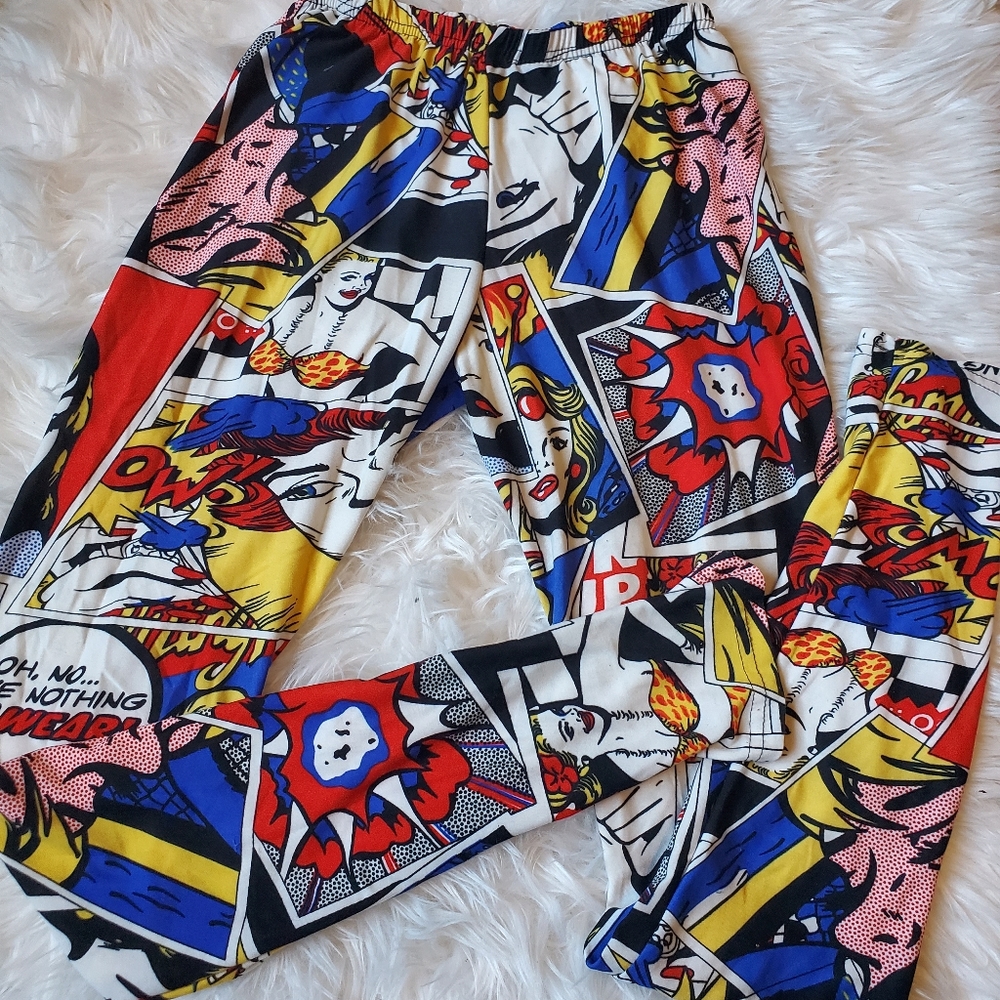 Hot topic pop art leggings